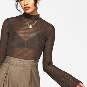 Disturbia yasmin mesh flare sleeve top size 4 new